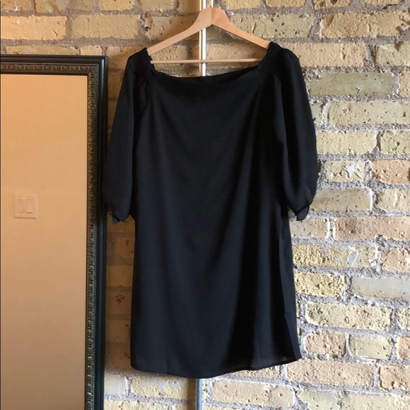 Black Cold Shoulder Dress - Picture 2 of 2